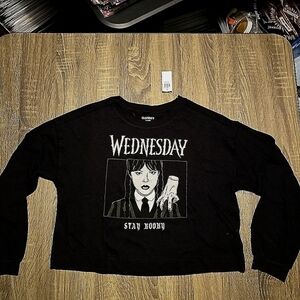 Shirt- Long sleeved, crop top